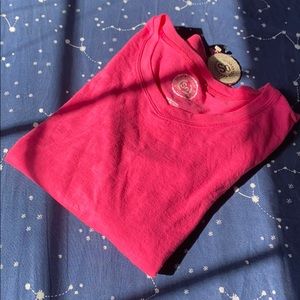 BRAND NEW with tags: V neck pink long sleeve shirt